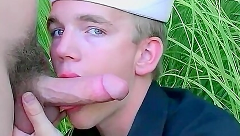 Army Affairs: Sailor Gets His Massive Cock Sucked Ou