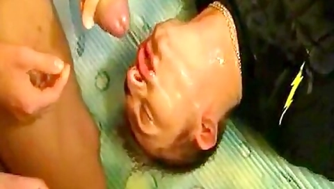 Bareback Army Shower Gangbang